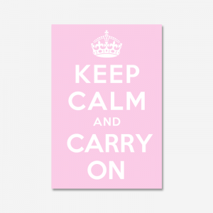 KEEP CALM AND CARRY ON_Pink