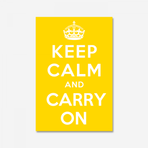 KEEP CALM AND CARRY ON_Yellow